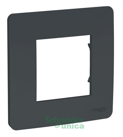 UNICA STUDIO рамка 1-постовая, антрацит