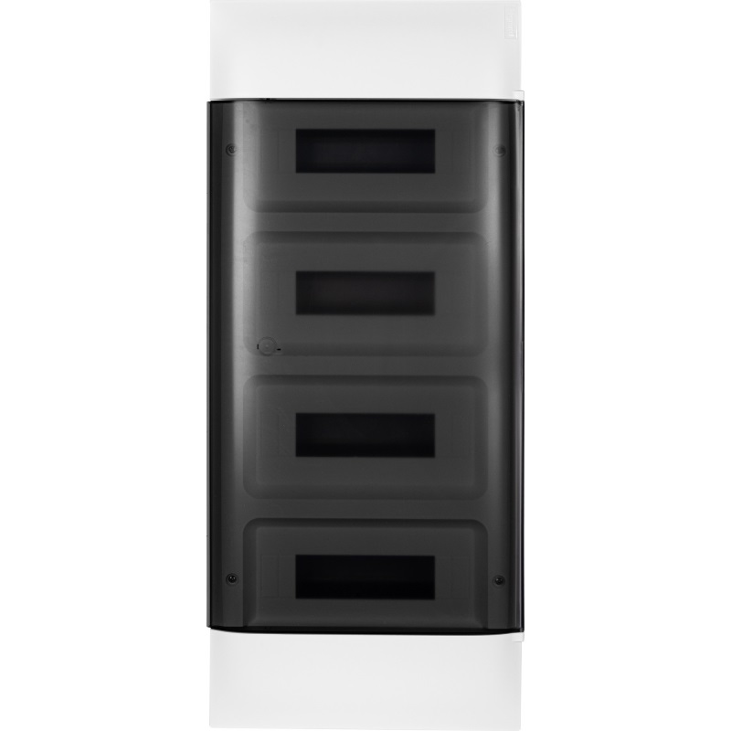 Practibox S Пластиковый щиток Встраиваемый 4X12 Дымчатая дверь