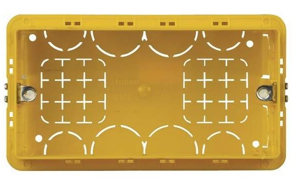 Монтажная коробка 133х74х53,5мм Living Now, Axolute, Axolute AIR, LivingLight, LivingLight AIR, для сплошных стен