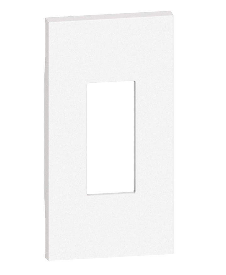Лицевая панель RJ45/RJ11 Living Now, одинарная, цвет - белый