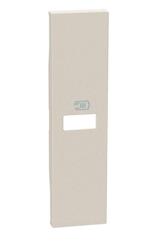 Лицевая панель Living Now, USB type-C 5V, USB type-A 5V, одинарная, цвет - песочный